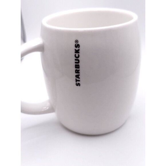 Starbucks White & Green Logo Ceramic Coffee Mug 12 Oz Modern Design Durable - Picture 6 of 8